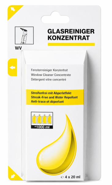 Kärcher Glasreiniger Konzentrat 4 x 20 ml für Fensterreiniger WV-Serie, OEM 6.295-302.0