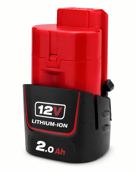 Milwaukee M12 B2 12V Li-Ion Akku 2,0 Ah  Kompakter Ersatzakku für M12 Geräte