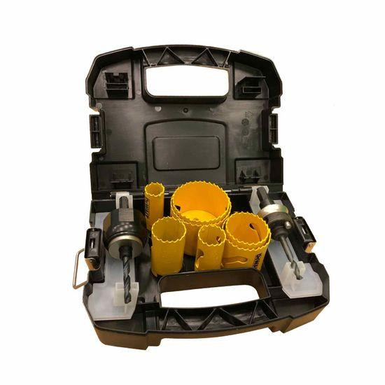 DeWALT EXTREME Lochsägen-Set Bi-Metall DT90353-QZ Universal-Set im Transportkoffer, hohe Passgenauigkeit - 11-teilig