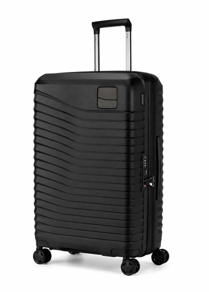  Samsonite Intuo - Spinner L, Erweiterbarer Koffer, 75 cm, 105/115 L, Schwarz (Black)