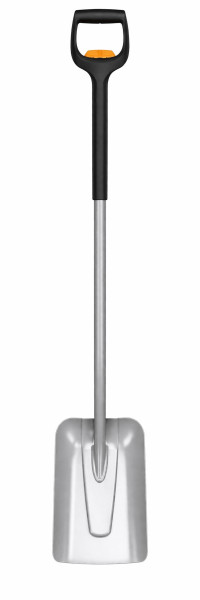 Fiskars Xact Teleskop-Schaufel  verstellbar 121140 cm, Borstahl-Schaufel für Schnee & Schüttgut