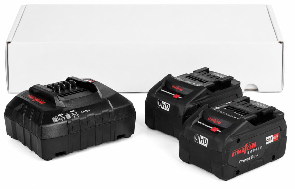 Mafell Power-Set 2  2× 18 V LiHD Akku 5,5 Ah 18 M 99 + APS M Schnellladegerät
