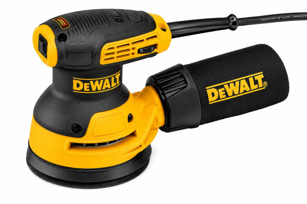  DEWALT DWE6423-QS Exzenterschleifer Bürstenmotor - Power Source Type: Manual, Style: Modern, Color: Yellow