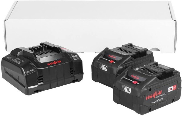 Mafell Power-Set 3  2× 18 V LiHD Akku 8,0 Ah / 144 Wh 18 M 144 + APS M+ Schnellladegerät