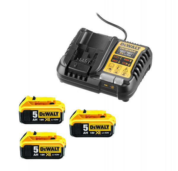 Dewalt 18 Volt / 5 Ah Starter-Set DCB1104P3