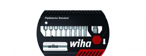 Wiha Bit Set FlipSelector Standard 25 mm Sechskant 11-tlg. 1/4" (39039)