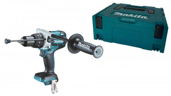 Makita DHP 481 ZJ Solo im Makpac 18V Akku-Schlagbohrschrauber Brushless 115 Nm