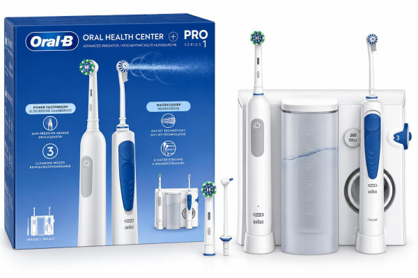Oral-B Oral Health Center Munddusche, Weiß/Blau