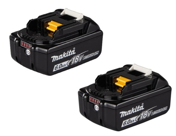 Makita 197293-4 Akku 18 V LXT Li-Ion BL1860B (2 x 6,0 Ah)