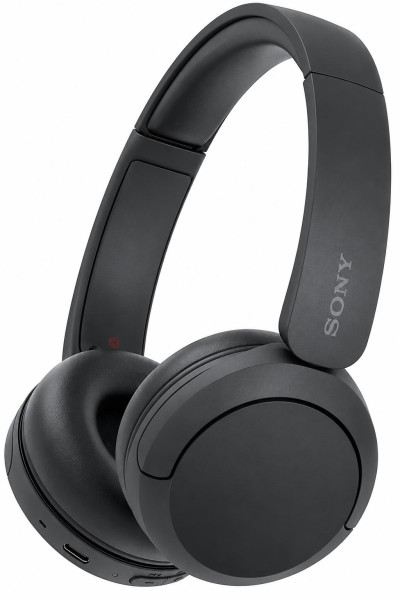  Sony WH-CH520 Kabellose Bluetooth-Kopfhörer - bis zu 50 Stunden Akkulaufzeit mit Schnellladefunktion, On-Ear-Modell - Schwarz