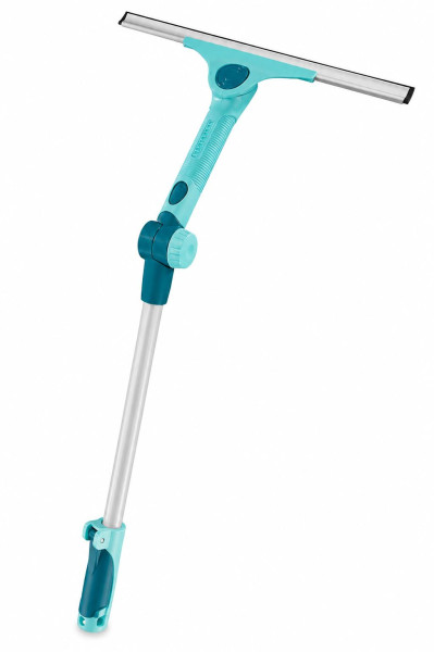  Leifheit Set Window Slider XL mit Teleskopstiel 200 cm, ausziehbare Teleskopstange von 120 bis 200 cm, Stiel für hohe Räume, ideal für schwer erreichbare Stellen, mit Click-System