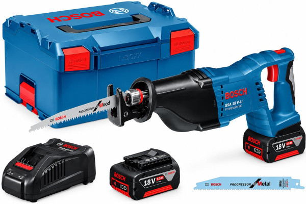 Bosch GSA 18 V-LI AkkuSäbelsäge 2x5,0 L-BOXX Nr 060164J00B