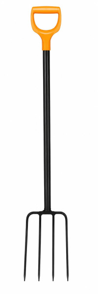 Fiskars Solid Kompostgabel mit 4 Zinken, 126 cm